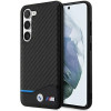 Funda rígida BMW BMHCS23M22NBCK Leather Carbon para Samsung Galaxy S23+ (S916), negra