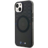 Funda rígida BMW BMHMP14SHGPK Pattern MagSafe para Apple iPhone 14, gris