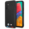 Funda rígida BMW BMHCSA5422PTDK Leather Stamp Tricolor para Samsung Galaxy A54 (A546), negra
