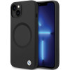 Funda BMW BMHMP14SSILBK2 Signature Liquid Silicone MagSafe para Apple iPhone 14, negra
