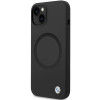 Funda BMW BMHMP14SSILBK2 Signature Liquid Silicone MagSafe para Apple iPhone 14, negra
