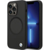 Funda BMW BMHMP14XSILBK2 Signature Liquid Silicone MagSafe para Apple iPhone 14 Pro Max, negra