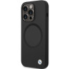 Funda BMW BMHMP14XSILBK2 Signature Liquid Silicone MagSafe para Apple iPhone 14 Pro Max, negra