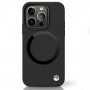 Funda BMW BMHMP14LSILBK2 Signature Liquid Silicone MagSafe para Apple iPhone 14 Pro, negra