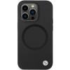 Funda BMW BMHMP14LSILBK2 Signature Liquid Silicone MagSafe para Apple iPhone 14 Pro, negra