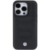 Funda rígida BMW BMHCP15X22RPSK Leather Seats Pattern para Apple iPhone 15 Pro Max, negra