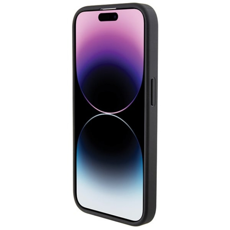 Funda rígida BMW BMHCP15X22RPSK Leather Seats Pattern para Apple iPhone 15 Pro Max, negra