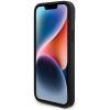 Funda rígida BMW BMHCP15M22NBCK Leather Carbon para Apple iPhone 15 Plus / 14 Plus, negra