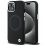 Funda BMW BMHMP15SSILBK2 Signature Liquid Silicone MagSafe para Apple iPhone 15, negra