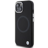 Funda BMW BMHMP15SSILBK2 Signature Liquid Silicone MagSafe para Apple iPhone 15, negra