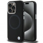Funda BMW BMHMP15LSILBK2 Signature Liquid Silicone MagSafe para Apple iPhone 15 Pro, negra