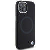 Funda BMW BMHMP15MSILBK2 Signature Liquid Silicone MagSafe para Apple iPhone 15 Plus / 14 Plus, negra