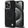 Funda MagSafe Signature Liquid Silicone BMW BMHMP15XSILBK2 para Apple iPhone 15 Pro Max, negra