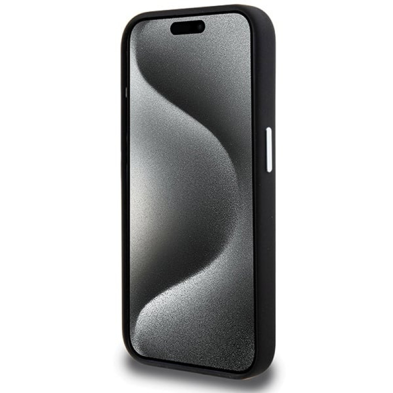 Funda MagSafe Signature Liquid Silicone BMW BMHMP15XSILBK2 para Apple iPhone 15 Pro Max, negra