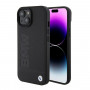 Funda rígida MagSafe con impresión del logotipo Signature BMW BMHMP15SSLLBK para Apple iPhone 15, negra