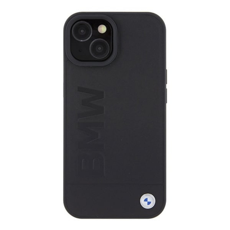 Funda rígida MagSafe con impresión del logotipo Signature BMW BMHMP15SSLLBK para Apple iPhone 15, negra
