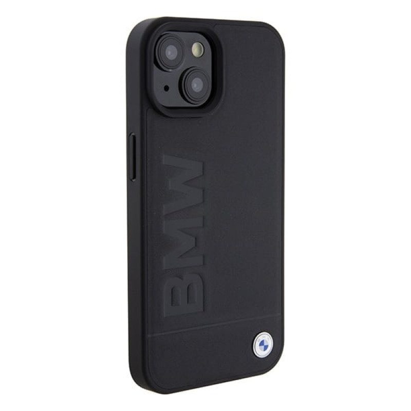 Funda rígida MagSafe con impresión del logotipo Signature BMW BMHMP15SSLLBK para Apple iPhone 15, negra