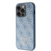 Funda rígida Guess GUHCP15LP4TDSCPB Crossbody 4G Metal Logo para Apple iPhone 15 Pro, azul