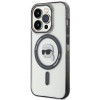 Karl Lagerfeld KLHMP15LHKHNOTK IML Funda rígida MagSafe Karl's Head para Apple iPhone 15 Pro, transparente