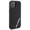 Funda rígida 3D Rubber Multi Logo para Apple iPhone 15, negra, Karl Lagerfeld KLHCP15S3DMKRLK