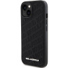 Funda rígida Quilted K Pattern Karl Lagerfeld KLHCP15SPQKPMK para Apple iPhone 15, negra