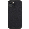 Funda rígida Quilted K Pattern Karl Lagerfeld KLHCP15SPQKPMK para Apple iPhone 15, negra