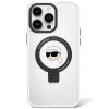 Funda rígida Karl Lagerfeld KLHMP15LHMRSKHH Ring Stand Karl Head MagSafe para Apple iPhone 15 Pro