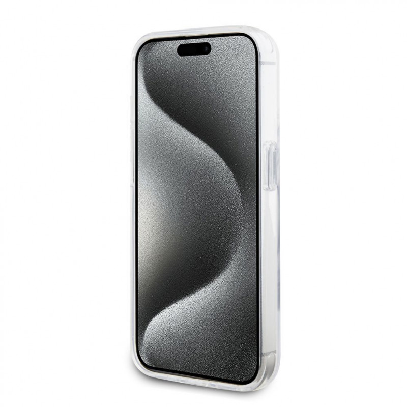 Funda rígida Karl Lagerfeld KLHMP15LHMRSKHH Ring Stand Karl Head MagSafe para Apple iPhone 15 Pro