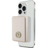 Guess GUPBM3AL4DMD Powerbank 3000 mAh, 5 W, MagSafe 4G Strassed Metal Logo, dorado