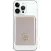 Guess GUPBM3AL4DMD Powerbank 3000 mAh, 5 W, MagSafe 4G Strassed Metal Logo, dorado
