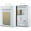 Guess GUPBM3AL4DMD Powerbank 3000 mAh, 5 W, MagSafe 4G Strassed Metal Logo, dorado