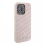 Funda rígida Karl Lagerfeld KLHCP15XPQKPMP Quilted K Pattern para Apple iPhone 15 Pro Max, rosa