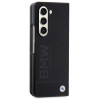 Funda rígida BMW BMHCZFD5SLLBK Signature Logo Imprint para Samsung Galaxy Z Fold5, negra