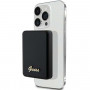 Guess GUPBM3ALGSGK Powerbank 3000 mAh, 5 W, MagSafe Metal Script Logo, negro