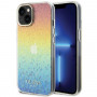 Funda rígida Guess GUHCP15SHDECMI IML Faceted Mirror Disco Iridescent para Apple iPhone 15, multicolor
