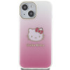 Hello Kitty HKHCP15SHDGKEP IML Gradient Electrop Kitty Head funda rígida para Apple iPhone 15 6.1", rosa