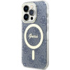 Funda rígida Guess GUHMP15XH4STB Apple iPhone 15 Pro Max IML 4G MagSafe, azul (outlet)
