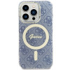 Funda rígida Guess GUHMP15XH4STB Apple iPhone 15 Pro Max IML 4G MagSafe, azul (outlet)