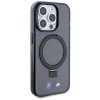 BMW BMHMP15LURSK Apple iPhone 15 Pro funda rígida Ring Stand M Collection MagSafe, negra