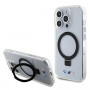 BMW BMHMP15LURST Apple iPhone 15 Pro funda rígida Ring Stand M Collection MagSafe, transparente
