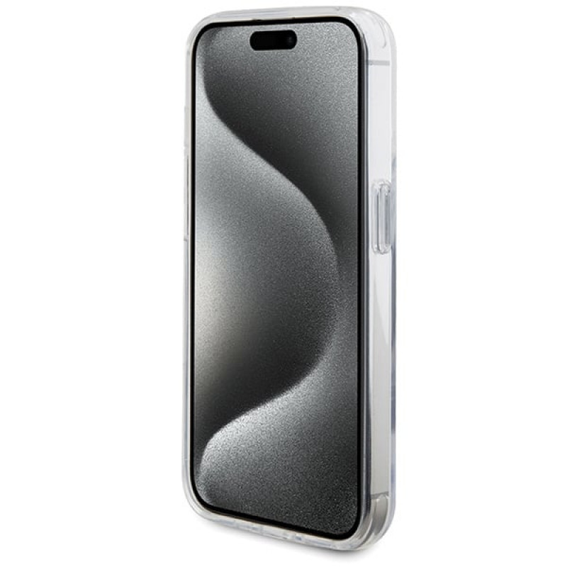 BMW BMHMP15LURST Apple iPhone 15 Pro funda rígida Ring Stand M Collection MagSafe, transparente
