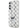 Karl Lagerfeld KLHCS23FEHNCMKLT Funda rígida Samsung Galaxy S23 FE (S711) Monogram Choupette, transparente