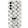 Karl Lagerfeld KLHCS23FEHNCMKLT Funda rígida Samsung Galaxy S23 FE (S711) Monogram Choupette, transparente