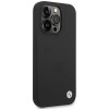 Funda BMW BMHCP15LSILBK Apple iPhone 15 Pro Silicone Metal Logo, negra