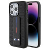 BMW BMHCP15LGSPPRK Funda rígida Apple iPhone 15 Pro Grip Stand Smooth & Perforated, negra