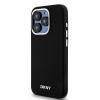 Funda rígida DKNY Apple iPhone 15 Pro Liquid Silicone Small Metal Logo MagSafe, negra