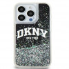 Funda rígida DKNY Apple iPhone 15 Pro Max Liquid Glitter Big Logo, negra
