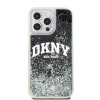 Funda rígida DKNY Apple iPhone 15 Pro Max Liquid Glitter Big Logo, negra