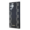 Funda MagSafe DKNY Leather Checkered Mono Pattern para Samsung Galaxy S24 Ultra, negra