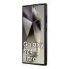 Funda MagSafe DKNY Leather Checkered Mono Pattern para Samsung Galaxy S24 Ultra, negra